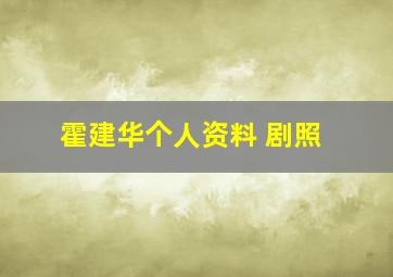 霍建华个人资料 剧照